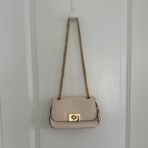 Coach Purse with Snakeskin Accent